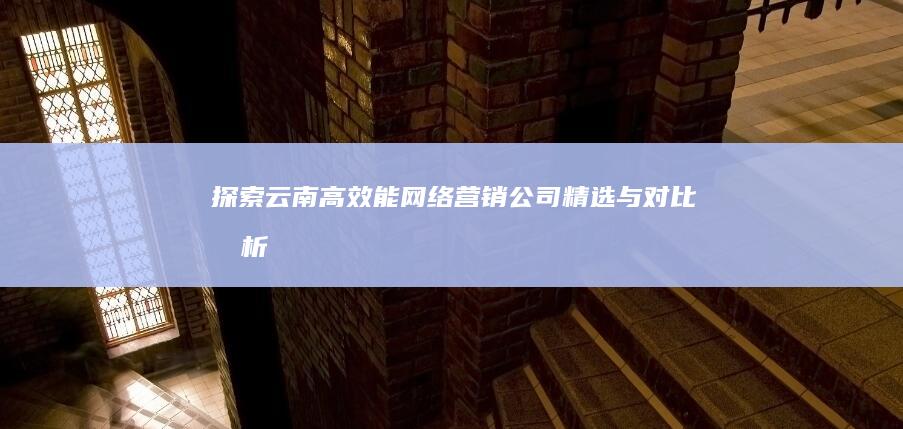 探索云南：高效能网络营销公司精选与对比分析